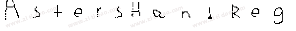 AstersHand Regular字体转换